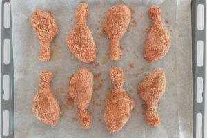 Wholegrain Breaded Chicken Recipe - Drumsticks In Pan