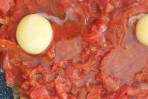 Raw Eggs In Tomato Sauce - Shakshuka