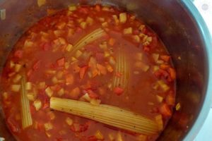 Tomato Vegetable Soup In Pot
