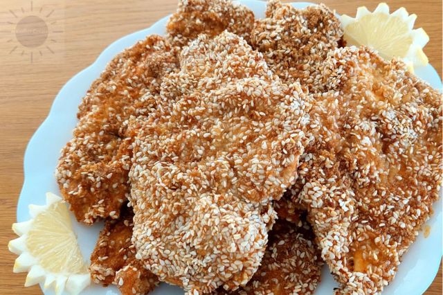 Baked Chicken Schnitzel With A Wholegrain Coating Recipee