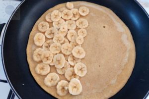 Banana Pancake Pocket In Pan