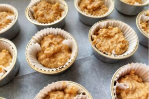 Wholegrain Banana Walnut Muffins Recipe - On Pan