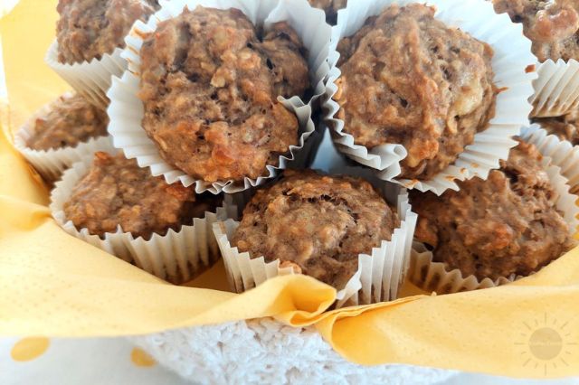 Wholegrain Banana Walnut Muffins Recipe