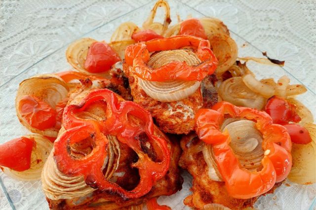 Roasted Chicken & Bell Peppers Recipe