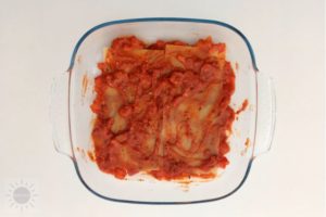 Lasagna - Sauce Covering Sheets