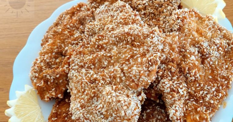 Baked Chicken Schnitzel With A Wholegrain Coating Recipe