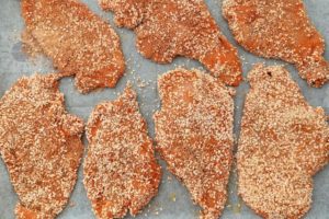 Baked Chicken Schnitzel With A Wholegrain Coating Recipe - In Baking Pan