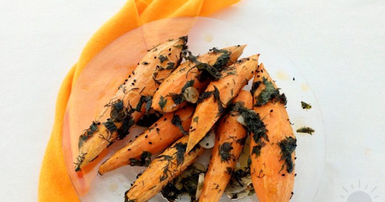 Baked Sweet Potato & Herbs Recipe