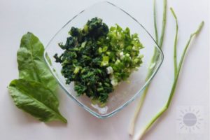 Spinach Frittata Recipe - Spinach & Scallions