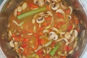 Vegetable Mushroom Soup Recipe - In Pot