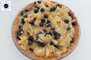 Apple Blueberry Pie Recipe - Apple Blueberry Mixture In Pie Dough