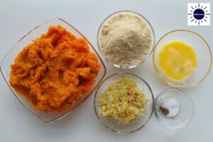 Sweet Potato Dumplings Recipe - Mixture Ingredients