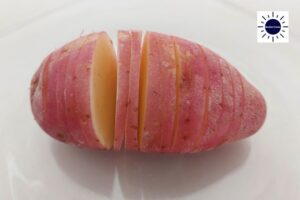 Savory Accordion Potatoes Recipe - Sliced Potato
