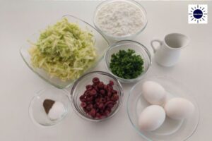 Zucchini Cottage Cheese Quiche Recipe - Ingredients