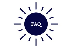 The Kosher Create Sun Logo Graphic With The Inscription FAQ In The Middle