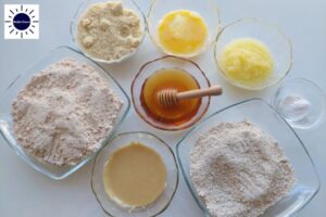 Honey Wholegrain Cookies Recipe - Dough Ingredients