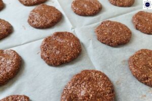 Cocoa Almond Oat Cookies Recipe - Cookies Before Baking