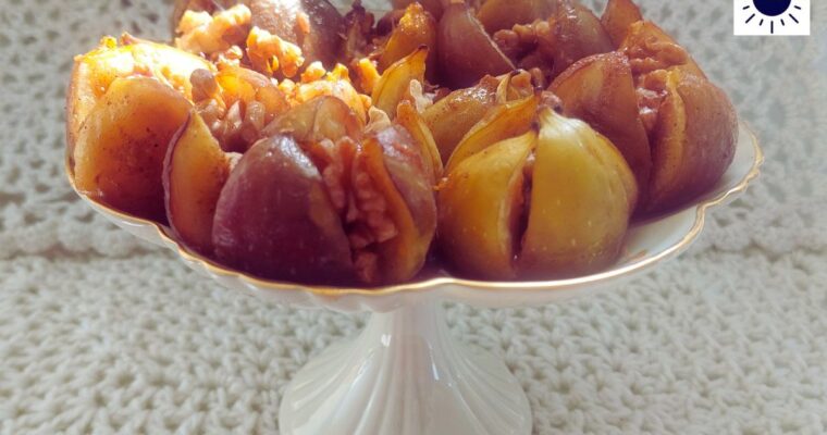 Orange Walnut Baked Figs Recipe