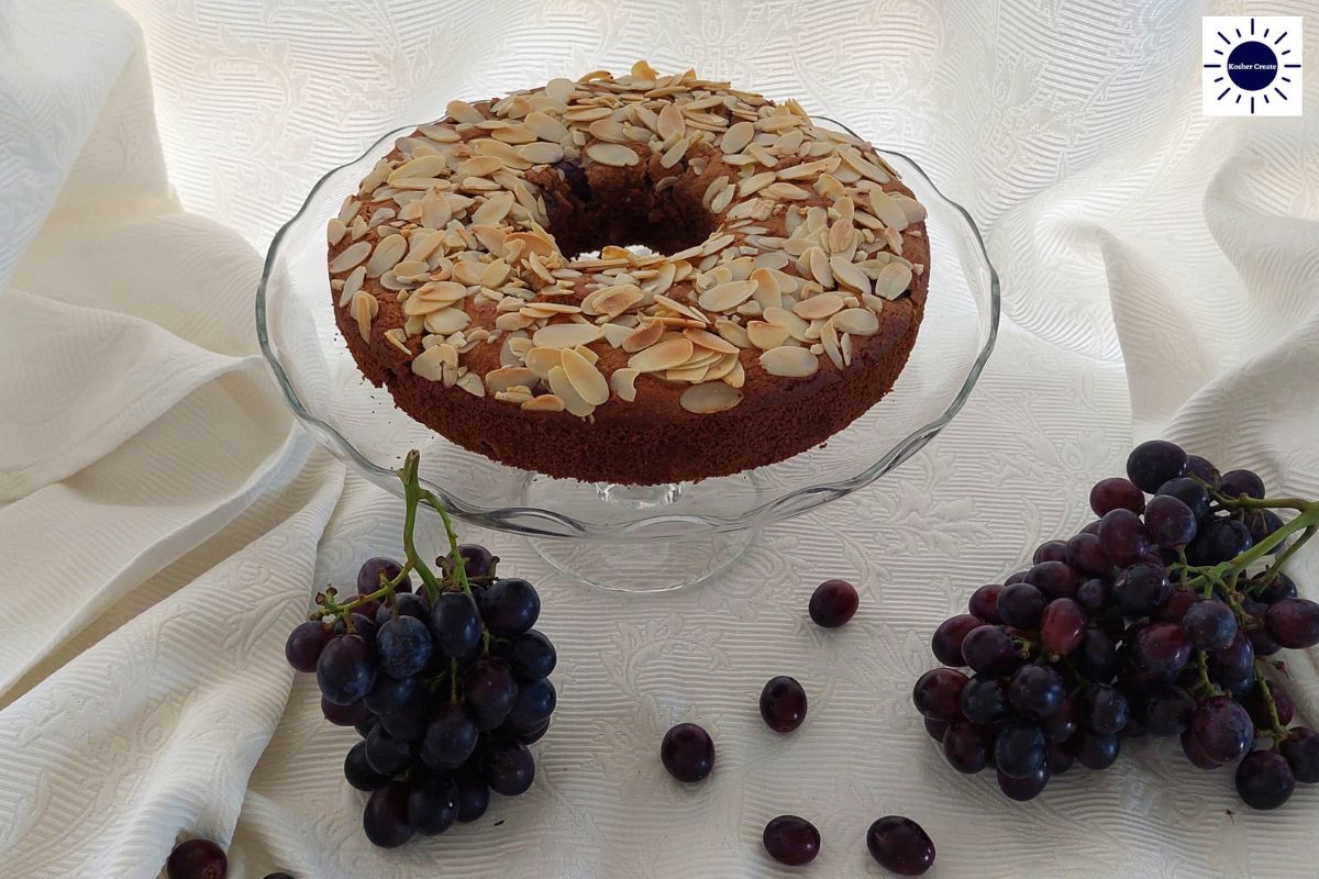 Almond Oat Grape Cake Recipe