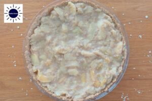 Oat Crust Peach Pie - Peach Filling In Crust