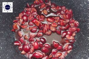 Wholegrain Cherry French Toast Recipe - Cherry Topping In Pan