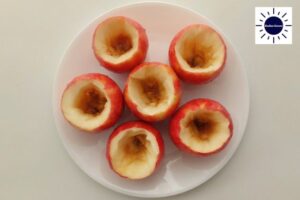 Honey Baked Apples With Pomegranate Recipe - Carved Apples