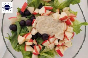 Lettuce, Apple & Grape Salad Recipe - Dressing In Salad