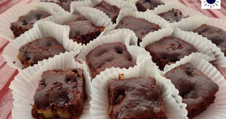 Wholegrain Walnut Cocoa Brownies Recipe