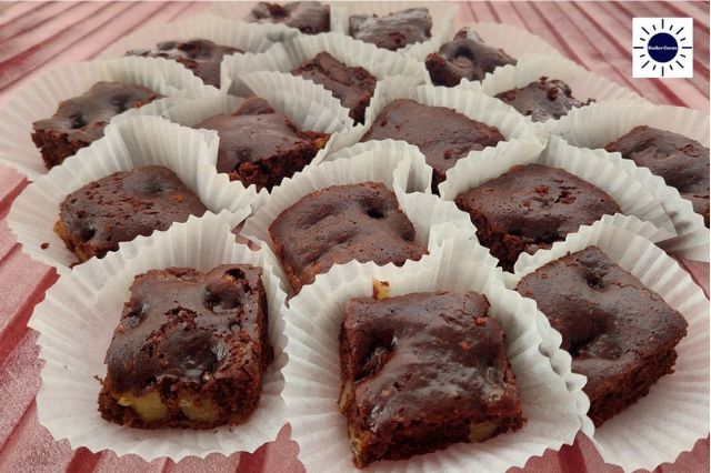 Wholegrain Walnut Cocoa Brownies Recipe