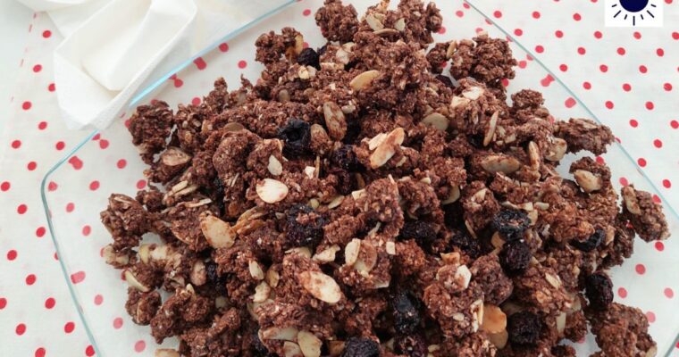 Vegan Almond Cherry Cocoa Granola Recipe