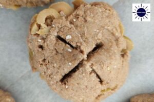 Vegan Olive Wholegrain Soda Bread Rolls Recipe - Plus Cut In Roll Dough