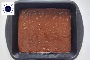 Wholegrain Almond Mocha Brownies Recipe - Before Baking