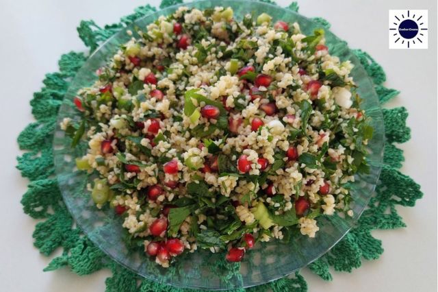 Mediterranean Pomegranate Bulgur Salad - Tabouli