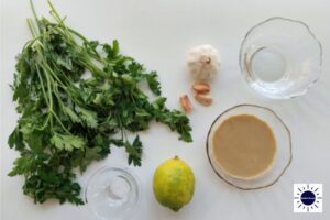 Vegan Parsley Tahini Spread Recipe - Ingredients