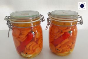 Mediterranean Pickled Carrots - Airtight Jars Closed