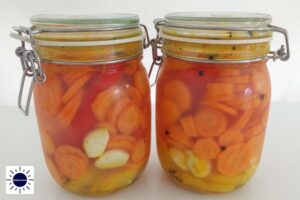 Mediterranean Pickled Carrots - Contents In Jar Turn Cloudy