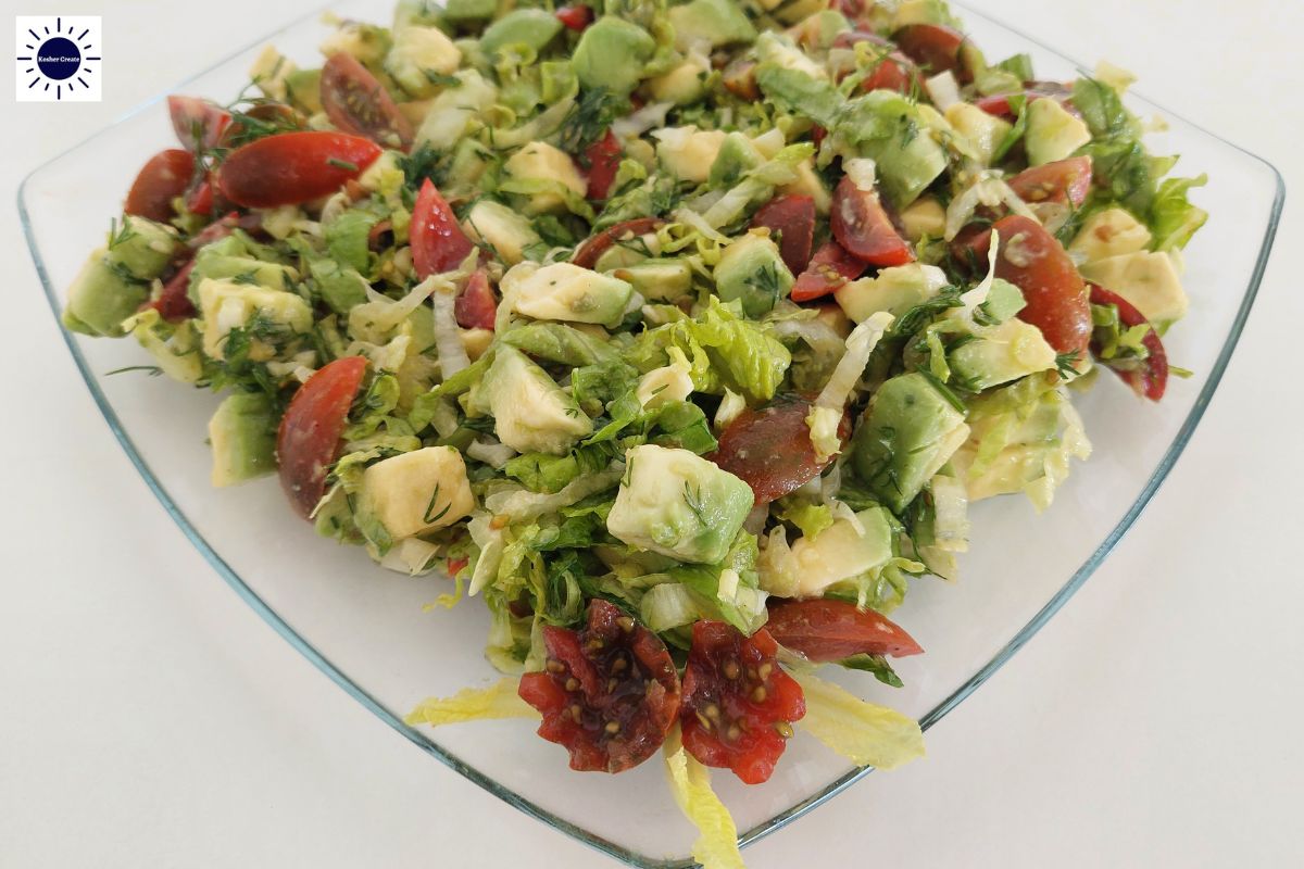 Mediterranean Lettuce Avocado Salad Recipe