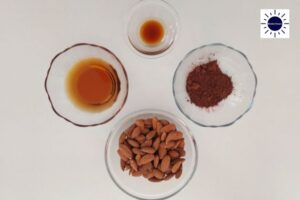 Hamantashen Filling Ingredients In Bowls.