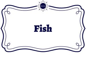 The Label Fish Within A Decorative Frame With The Kosher Create Sun Logo On The Frame Top.