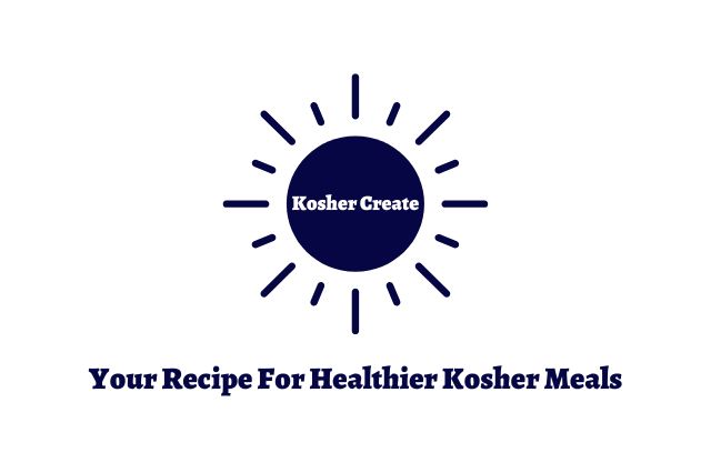 The Title Kosher Create Within A Blue Sun With The Logo Recipe For Healthier Kosher Meals Below.