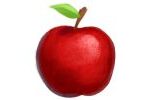 A Graphic Of An Apple For Decorative Purpose.