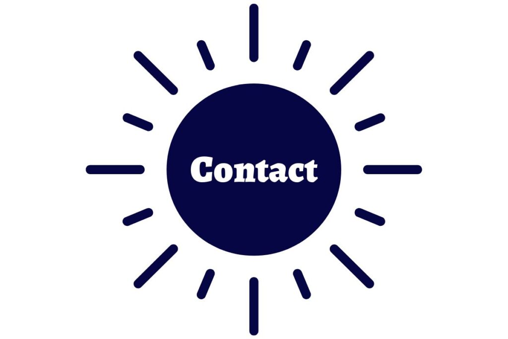 The Title Contact In The Kosher Create Sun Logo.