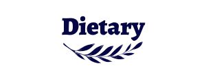 The Title Dietary With A Curled Leaf Branch Underneath. 
